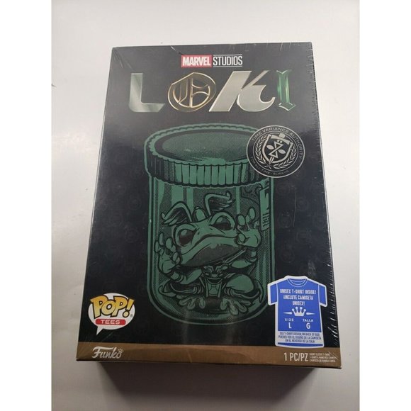 Funko POP! Tees Marvel: Loki T-Shirt "Frog Of Thunder"  Unisex Size L Large New - Picture 1 of 2